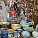 Shops with artefacts hand made