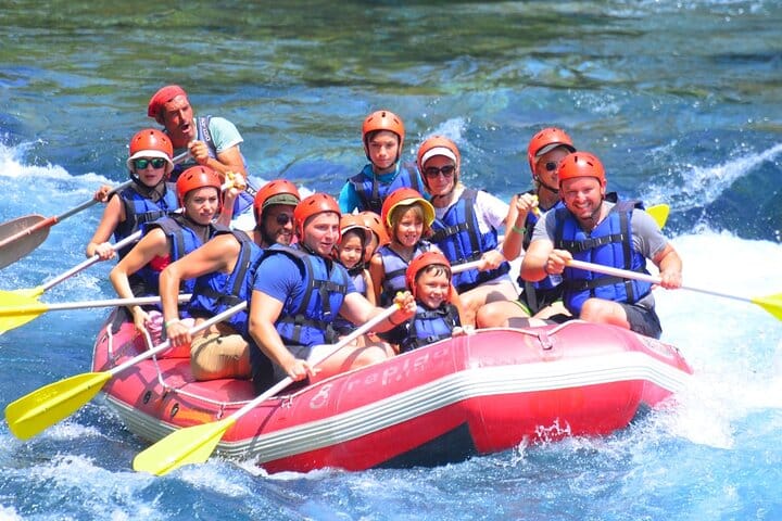 Canyoning, Rafting and Zipline Adventure from Belek and Antalya