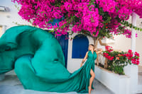 Santorini flying dress photo 10