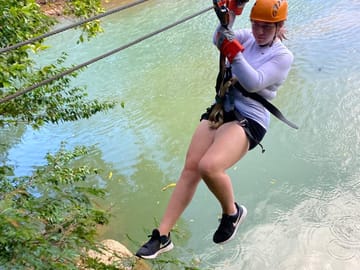 Soaring over the Belize jungle canopy