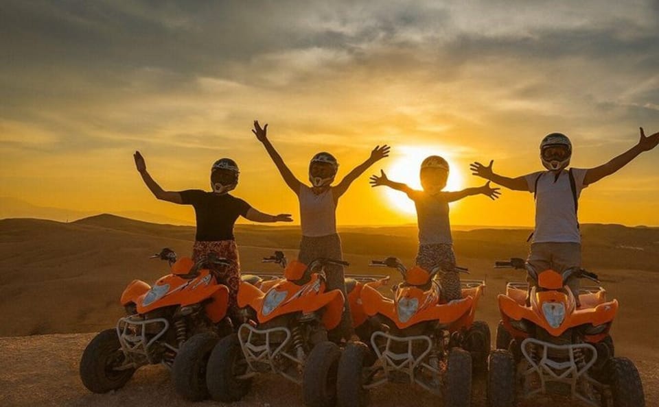 Agafay Sunset Dinner Show from Marrakech with Camel & Quad
