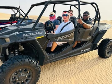 Dubai Desert Dune Buggy Adventure with Camel Ride Hotel Transfers