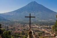 The view of Antigua Guatemala