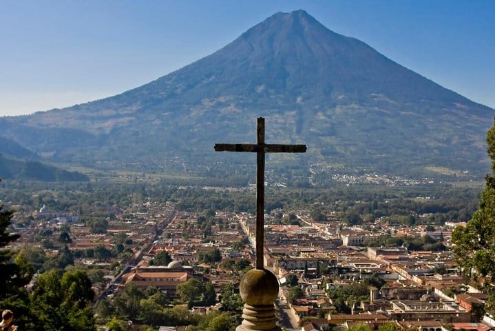 The view of Antigua Guatemala