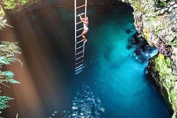 Half-Day Tour in Blue Hole mineral spring Negril with Transportation