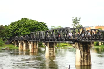 Floating Market & Historic River Kwai Bridge Combo Experience