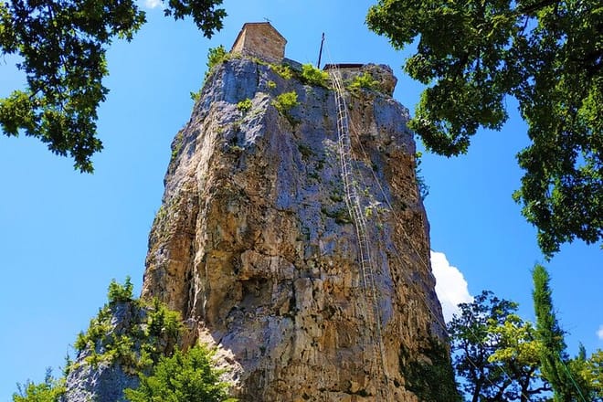 Natural limestone monolith "The Katskhi Pillar"