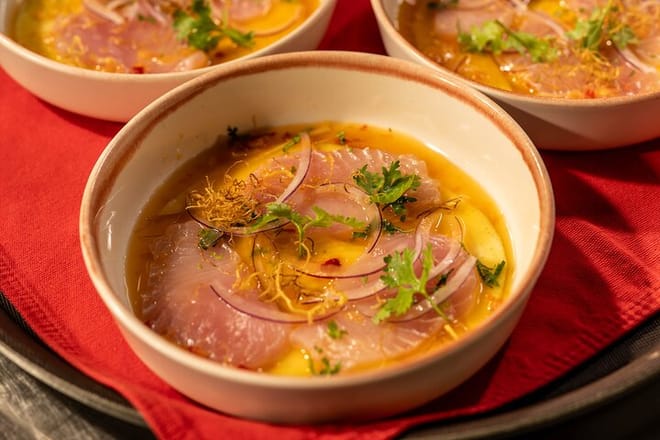 A taste of what’s to come — Sample one of our beautifully plated gourmet Vietnamese creations.
