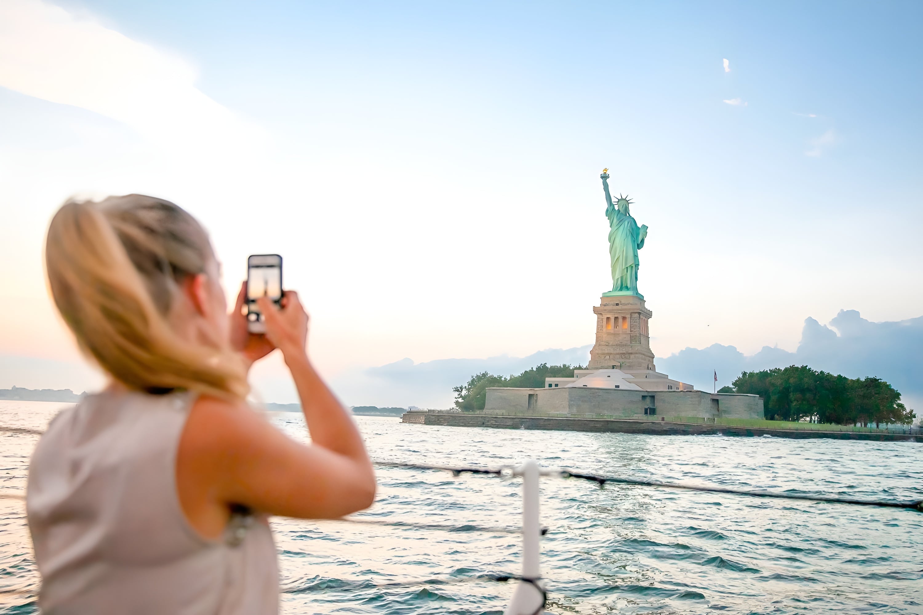 Statue of Liberty viewed from the sightseeing cruise
