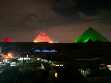 Pyramids Light Show Visit Egypt Viaje a Egipto Egypt Tours Kareem Egypt Guide Egypt Guide Pyramids Of Giza Private Tour Egypt Egypt Travel Package Local Guide in Egypt Tours in Egypt