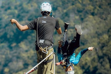 Rope Jumping Adventure in Deniyaya, Sri Lanka