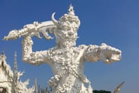 Chiang Mai-Chiang Rai: White - Blue Temple - Bann Dam Museum-Karen Village 3