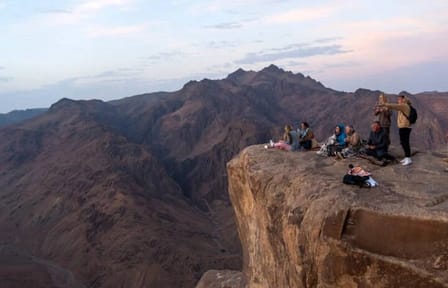 St Catherine’s Monastery and the Summit of Mount Sinai from Sharm