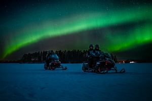 Amazing Northern Lights with snowmobiles (Small group)