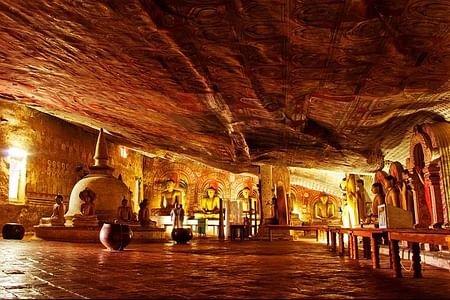 Explore Sigiriya Rock Fortress & Dambulla Cave Temple Day Tour