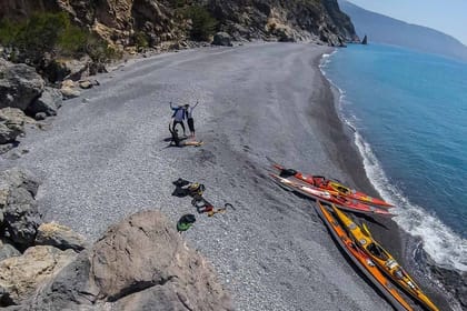 10-days Sea Kayak Expedition with Camping in West Crete, Greece