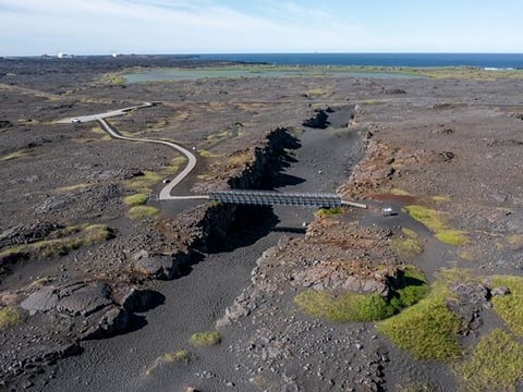 Aerial view of the Bridge Between Continents
