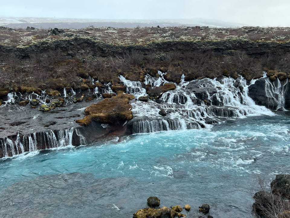Iceland in a nutshell, Borgarfjordur, Husafell, Lava waterfall, glacier. — Mountain Taxi