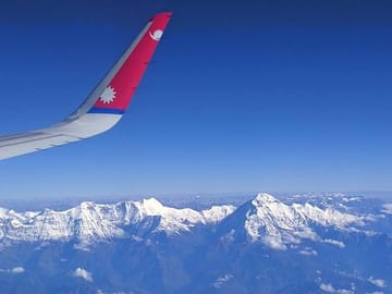Mountain Flight – Mt. Everest Mt. Annapurna and other Mountains View via Flight
