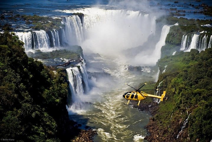 Helicopter over the Falls