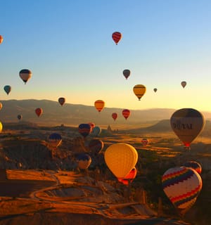 Vuelo en globo aerostático en Marrakech con paseo en camello