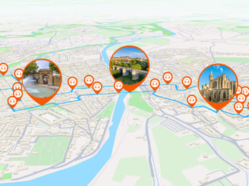 Full circuit: From the Narbonne Gate to the Saint-Nazaire Basilica.