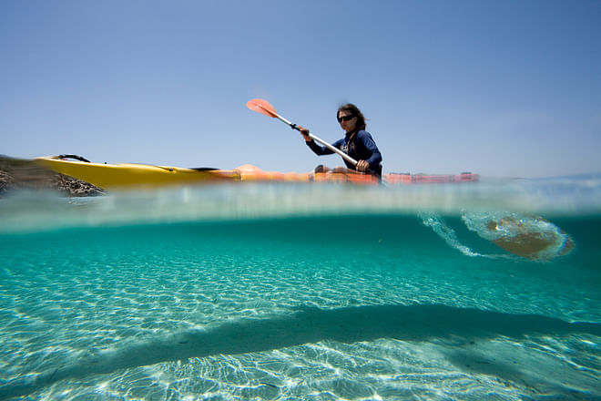 Excursión en kayak y snorkel por la Reserva Marina de Menorca (salidas desde Fornells)