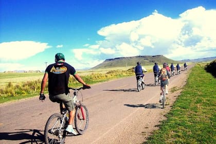 Mountain bike around Lake Titicaca
