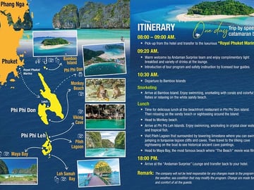 Phi Phi & Bamboo Islands Escape by Luxury Catamaran