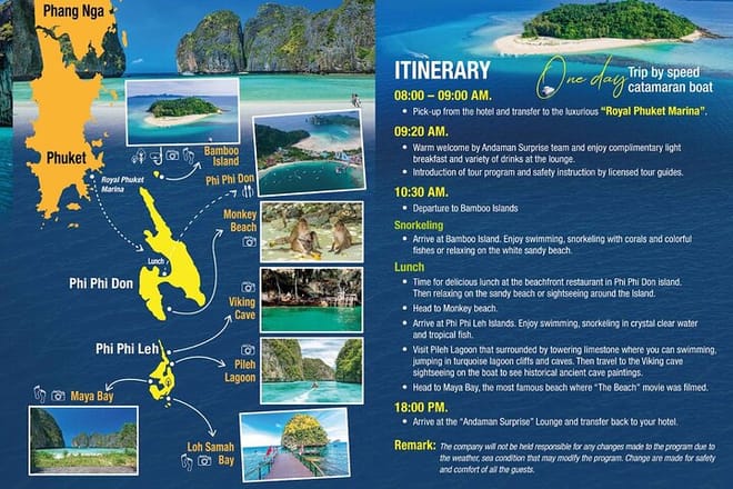 Phi Phi & Bamboo Islands Escape by Luxury Catamaran photo 3