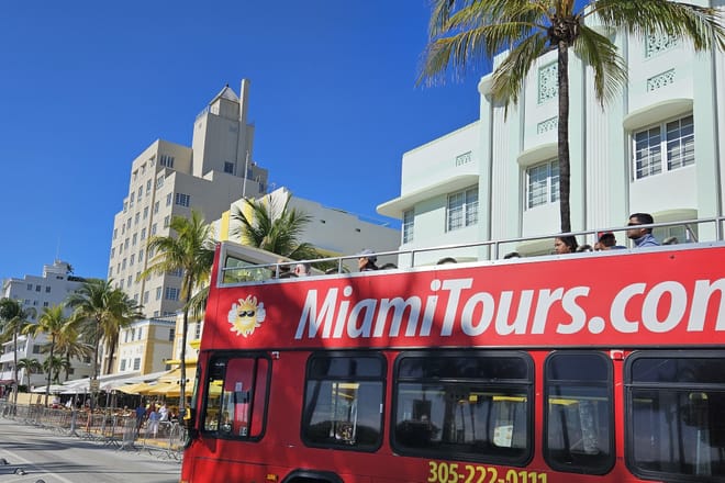 Double Decker Sightseeing Bus Tour of Miami from Bayside Marketplace
