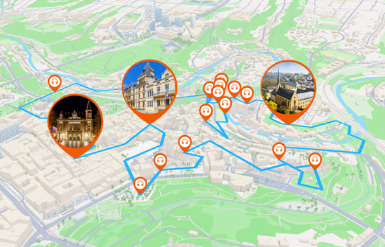 Luxembourg: Audio Guided Walking Tour (2:15 – 18 audio comments)