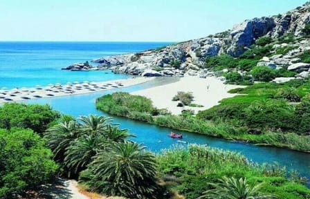 Preveli Palm Beach From Rethimno