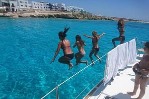 Private Trip on a Catamaran from Naxos to the South part of the island