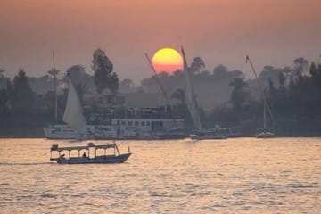 Felucca Sailing Boat, Visit to Karnak and Luxor Temples