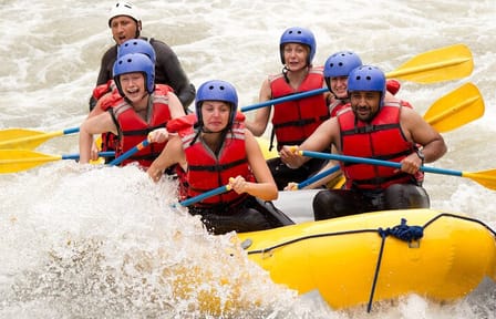 Rafting 7KM & ATV visit monkey cave and waterfall with Lunch