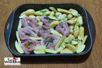 Chicken legs with potatoes