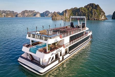 Halong Bay Luxury Day Tour: Diamond 5-Star Cruise, Caves & Kayaking