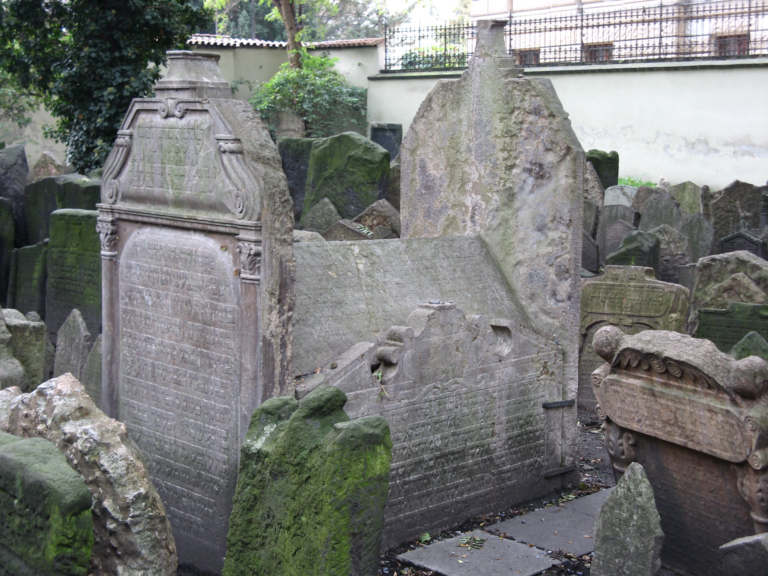 Tombstones at the Old Jewish Cemetery in Prague