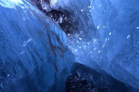 Ice caves during Arctic adventures 2 day south coast tour
