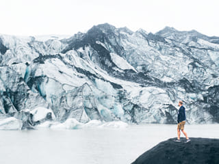 Man vs Nature at Sólheimajökull glacier