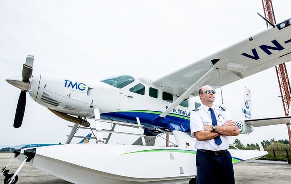 Halong Day Tour with Scenic Seaplane & Luxury Cruise with Pick Up