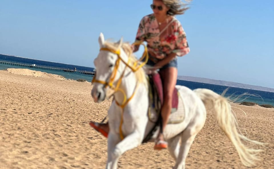 Horseback Riding Adventure in Hurghada Desert and Beach