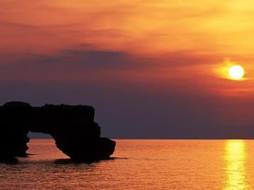 sunset view rethymno