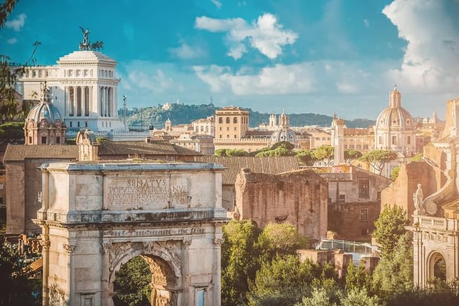 Rome 24-Hour Hop-On Hop-Off Bus + Colosseum, Roman Forum & Palatine Hill Tickets