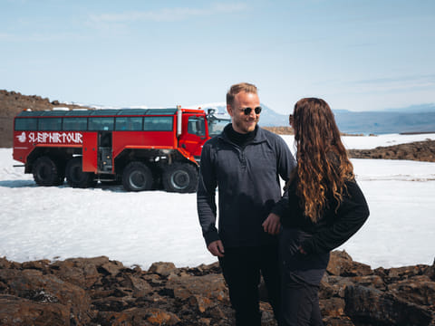 Red Glacier Monster Truck Tour - Unique Langjökull Glacier Tour from Gullfoss