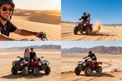 Desert Sunset Safari: ATV Adventure, Camel Ride & BBQ Dinner Show