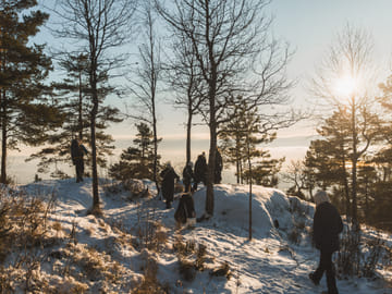 Winter Hiking Tour of the Oslofjord in Norway