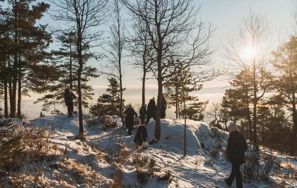 Winter Hiking Tour of the Oslofjord in Norway