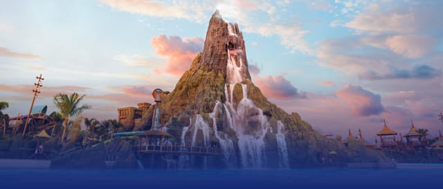 Krakatau volcano at Universal Volcano Bay